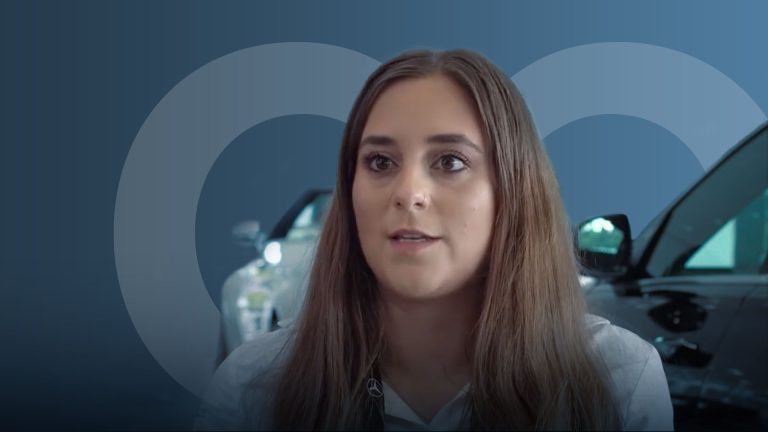 woman speaking about LSH auto