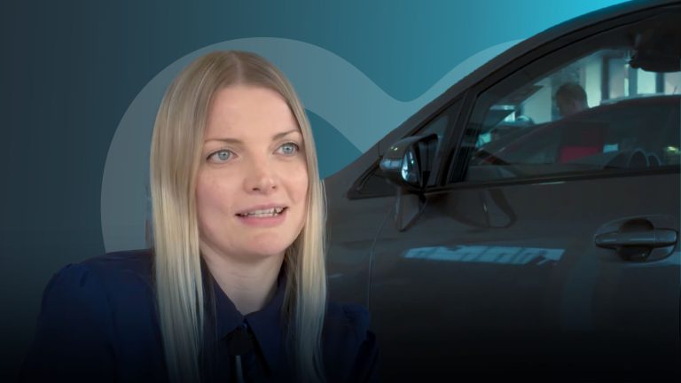 Woman speaking about RRG auto